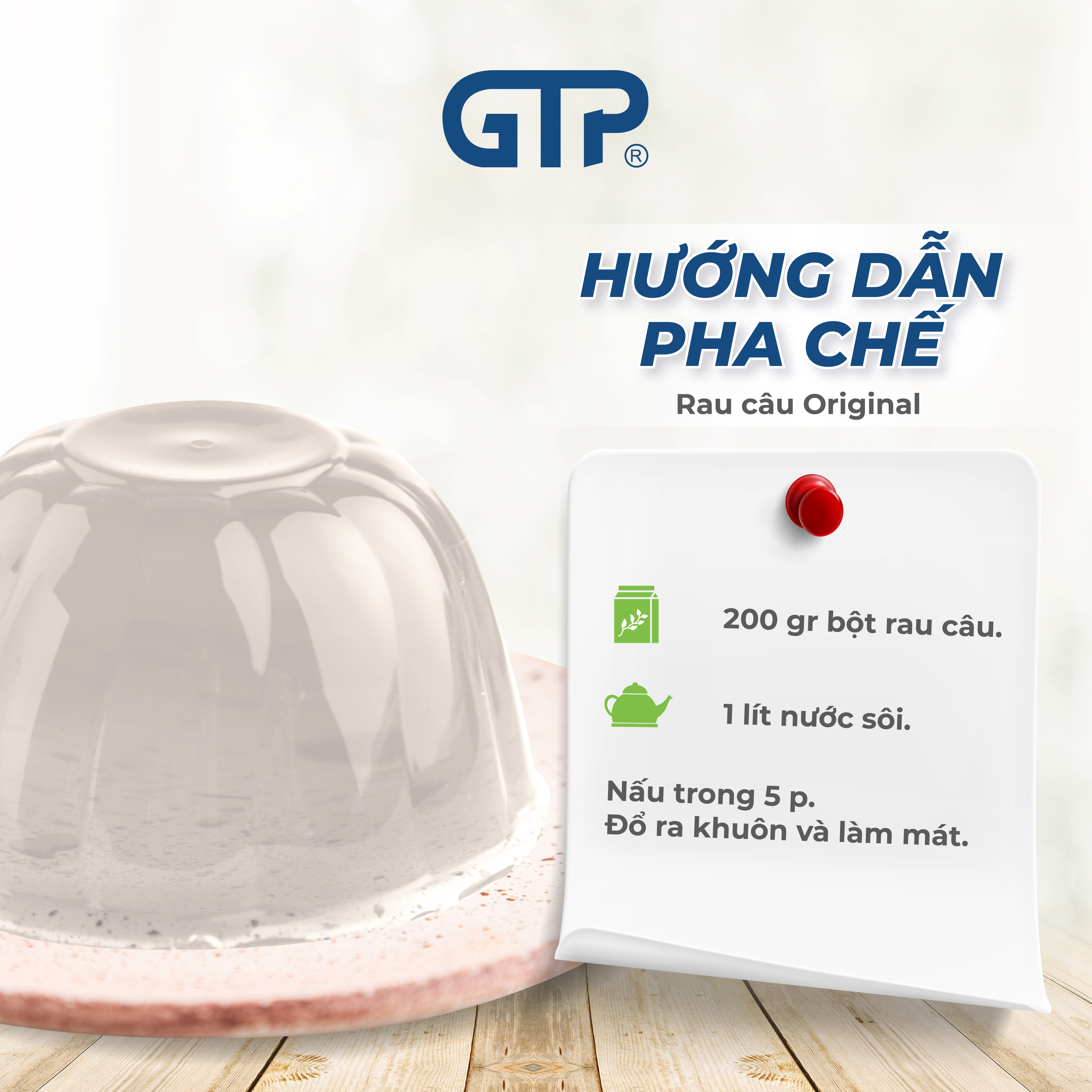 Bột Rau Câu Original vị truyền thống . Bột rau câu giòn dẻo.