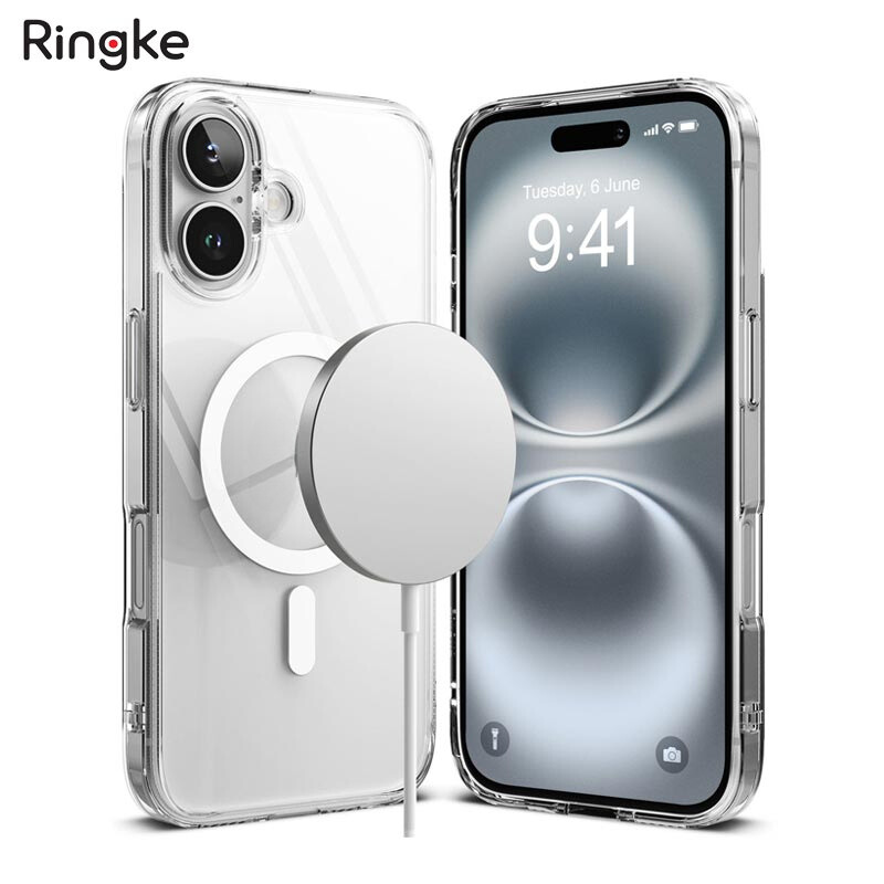 Ốp lưng trong suốt sạc từ tính cho Iphone 16 Promax/ 16 pro/ 16 plus/ iphone 16 RINGKE Fusion Magnetic_ Hàng Chính Hãng