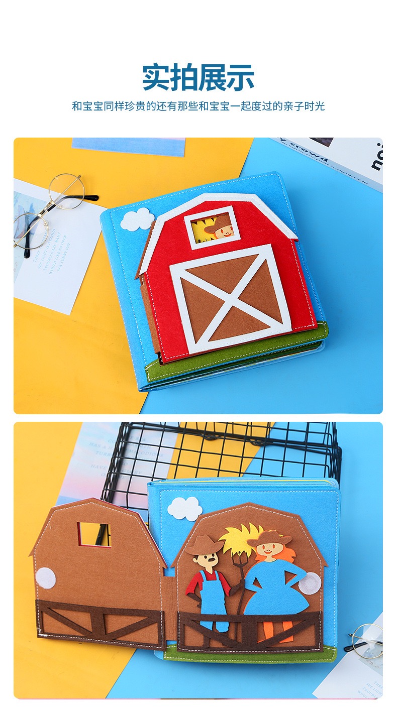 Sách bận rộn cho bé 2 tuổi thông minh tập nói ship HOẢ TỐC TPHCM Quiet book montessori Chủ đề nông trại động vật