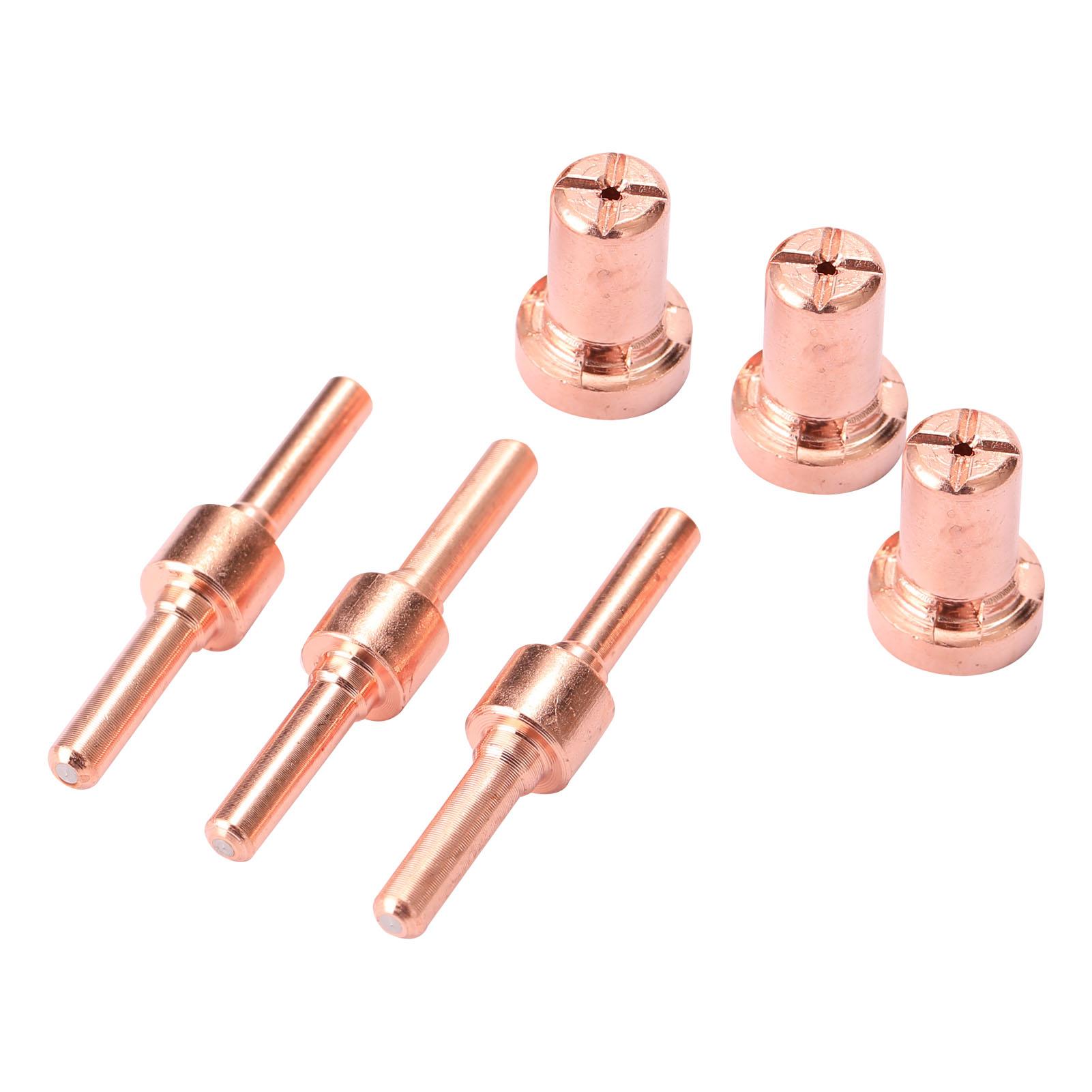 PT31 Plasma Torch Tips Electrode Nozzle 65PCS Plasma Cutter Machine Spare Parts Torch 40A Cutting Nose Fittings Extended