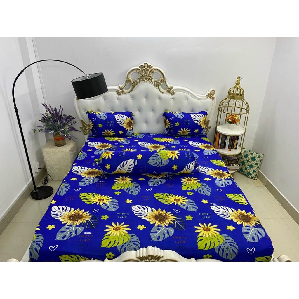 Bộ Drap Thun Hàn Quốc Mát Lạnh Cực Hot ko xù , ko ra màu.