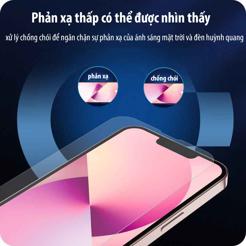 Kính cường lực iPhone 13 PRO MAX chống xước chống bám vân tay độ cứng cao 9h cho iphone 13 PRO MAX