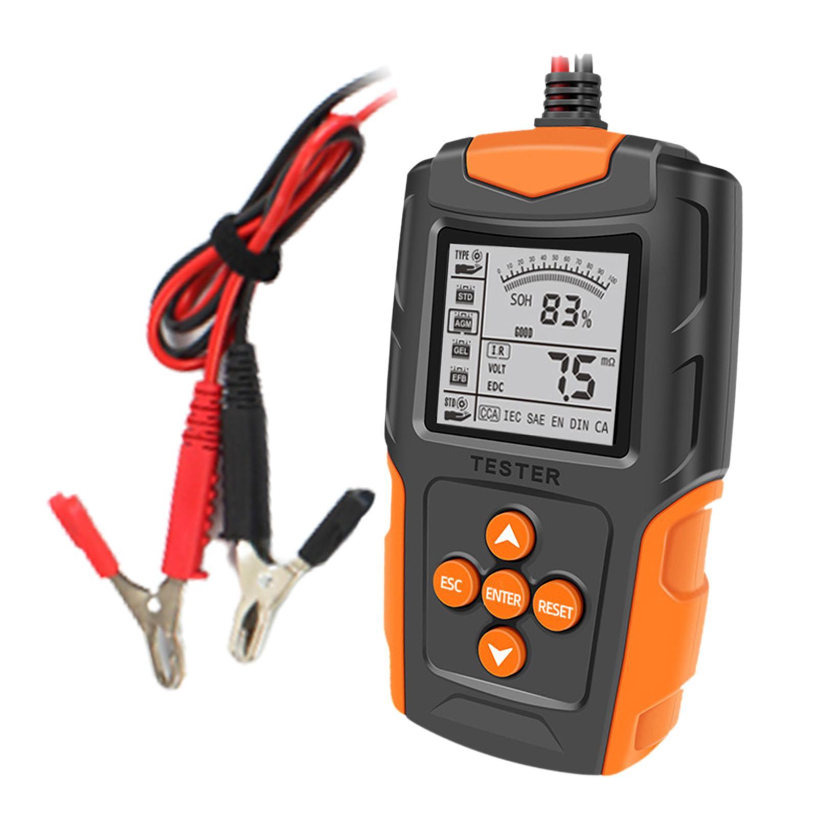 Truck Car Battery Tester 12V 24V Battery Checker Easy to Operate LCD Display