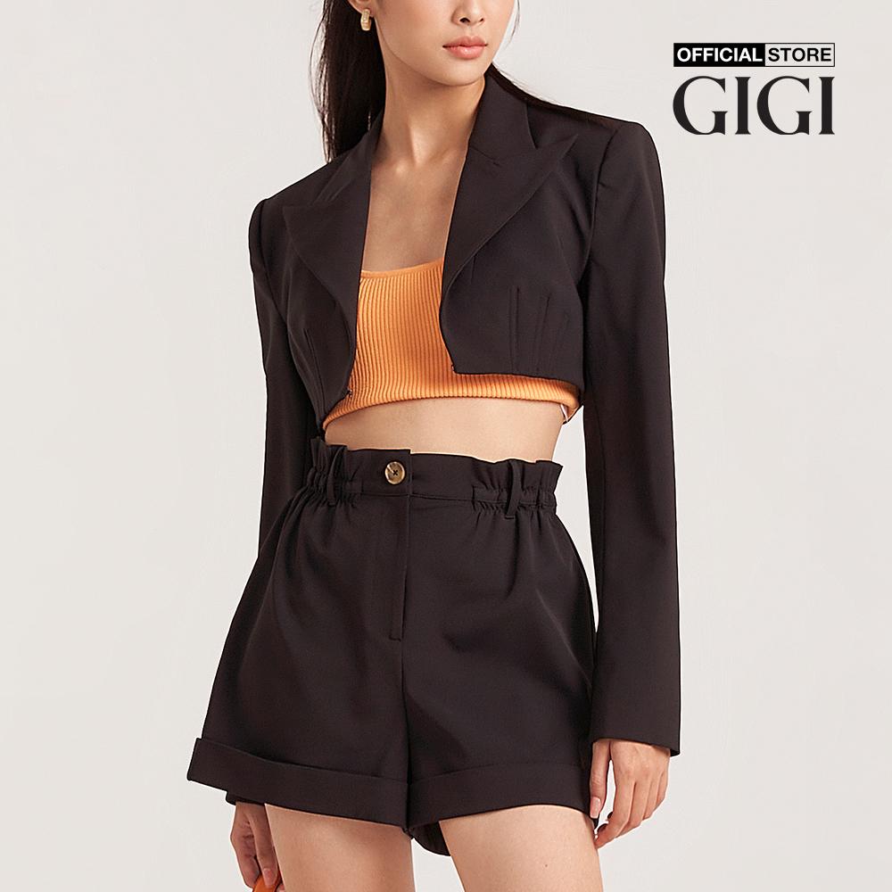 GIGI - Quần shorts nữ lưng thun xoắn gấu hiện đại G3402S221412