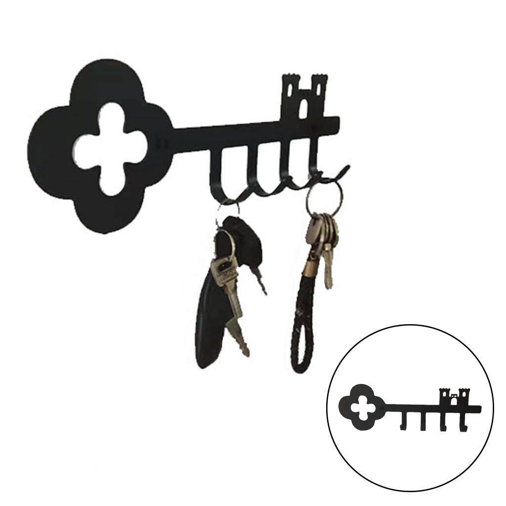 Leash Hanger Key Hook Coat Towel Holder Metal Rack Door Wall Mounted Hooks