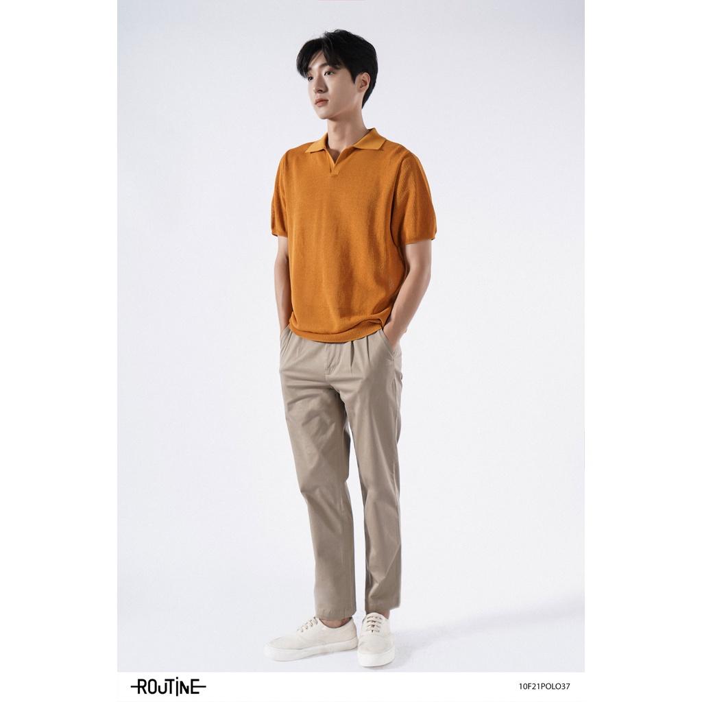 Áo Polo Dệt Kim Tay Ngắn.SLIM FIT - Routine 10F21POL037