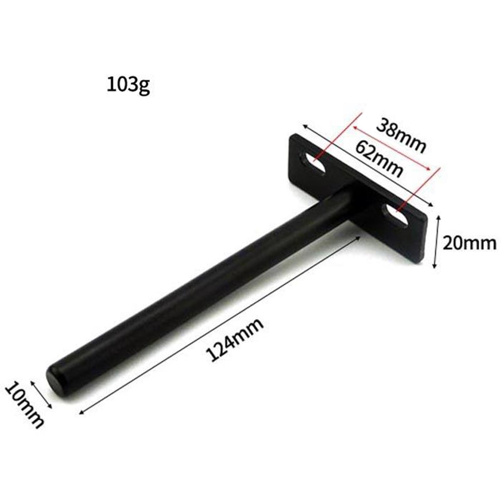 2xFLOATING SHELF BRACKETS SCREW WALL SHELVES SUPPORT HOLDER 12.4x6.2x2cm