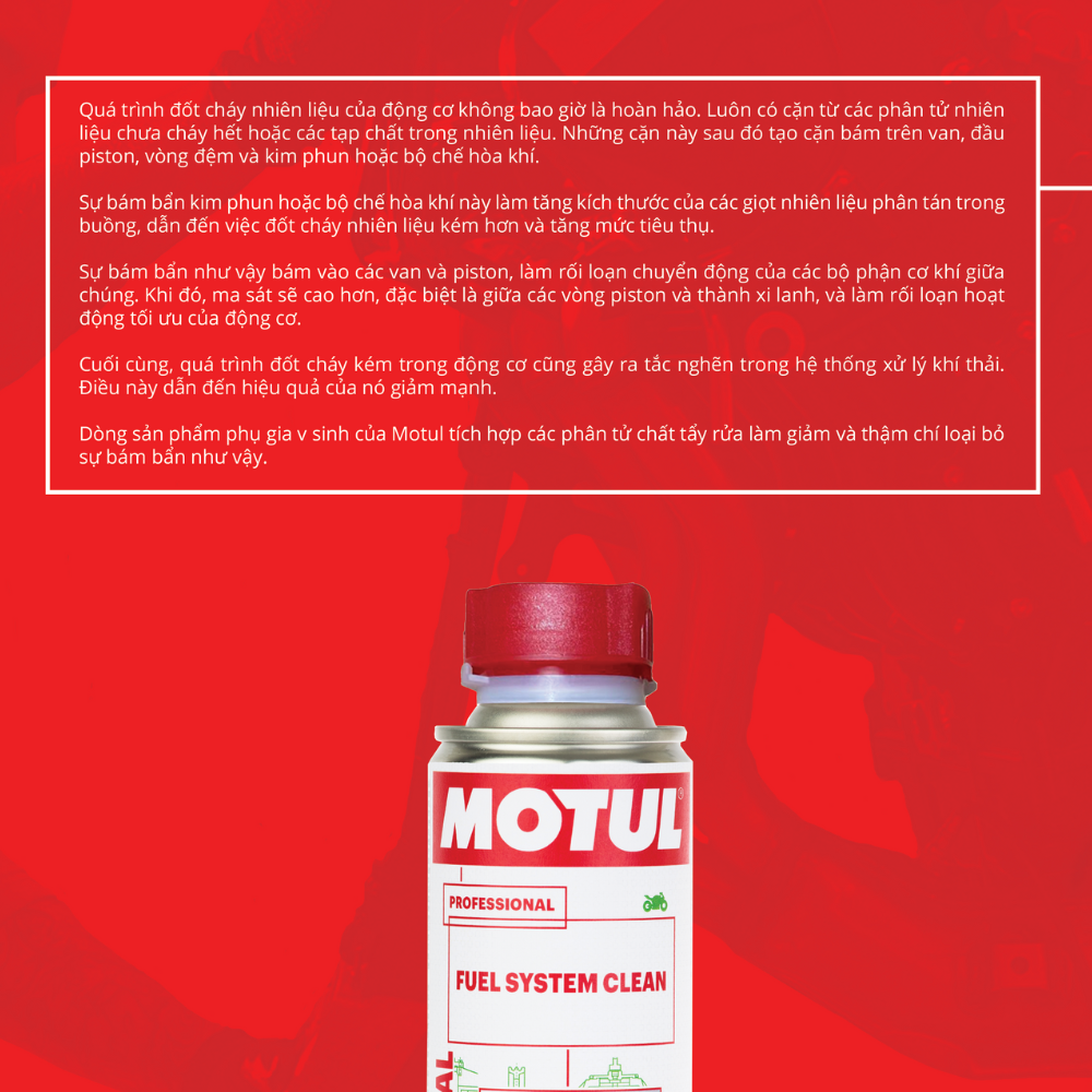 Phụ gia vệ sinh hệ thống nhiên liệu xe máy - FUEL SYSTEM CLEAN MOTO 200ml