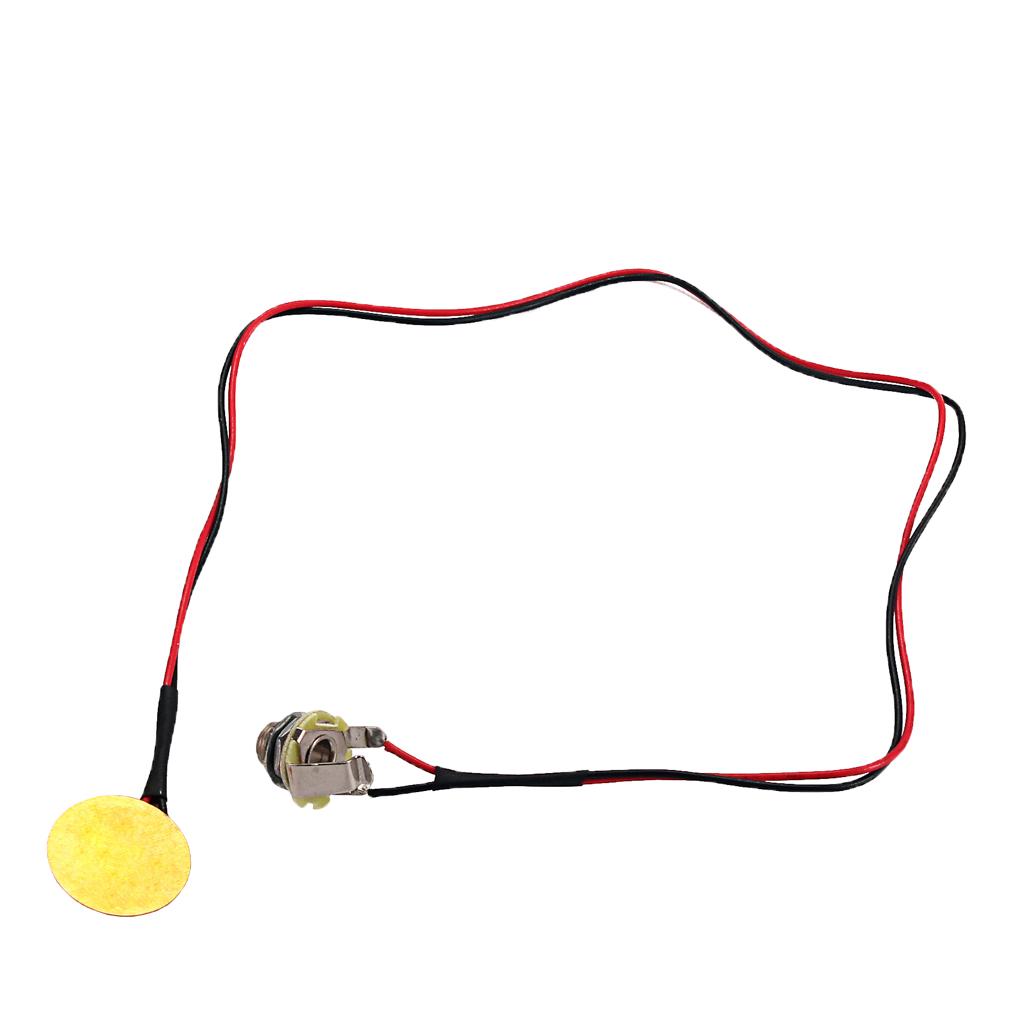 Sunnimix Prewired Piezo Pickup Với 27 Mm Piezo Đĩa Cho Đàn Guitar Đàn Mandolin Đàn Ukulele