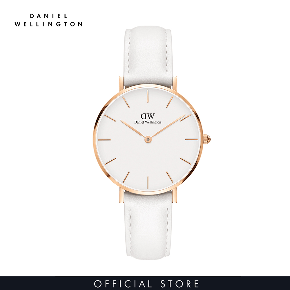 Đồng hồ Nữ Daniel Wellington dây da - Petite Bondi mặt