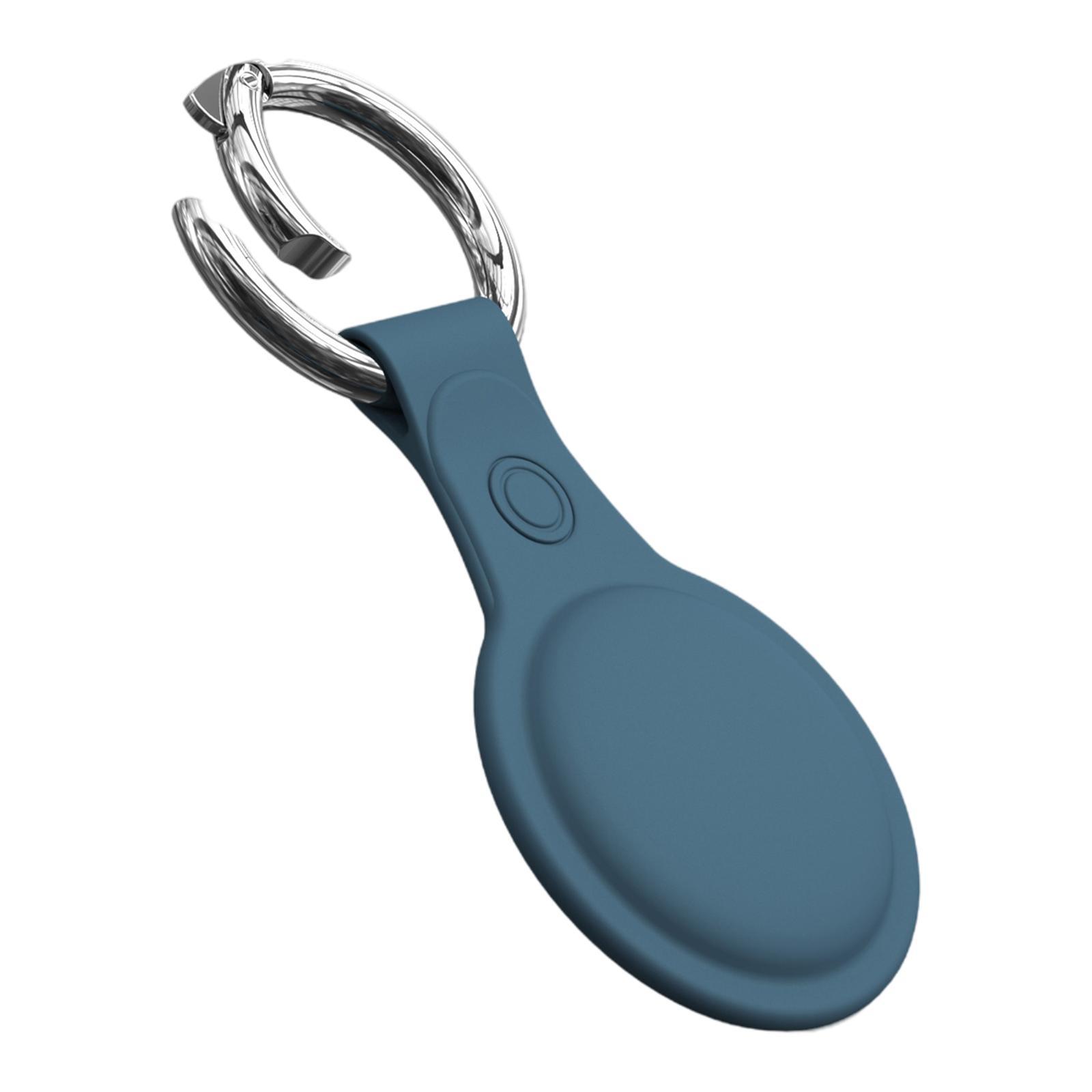 Silicone Case Sleeve for Apple AirTags with Anti-Lost Keychain Ring