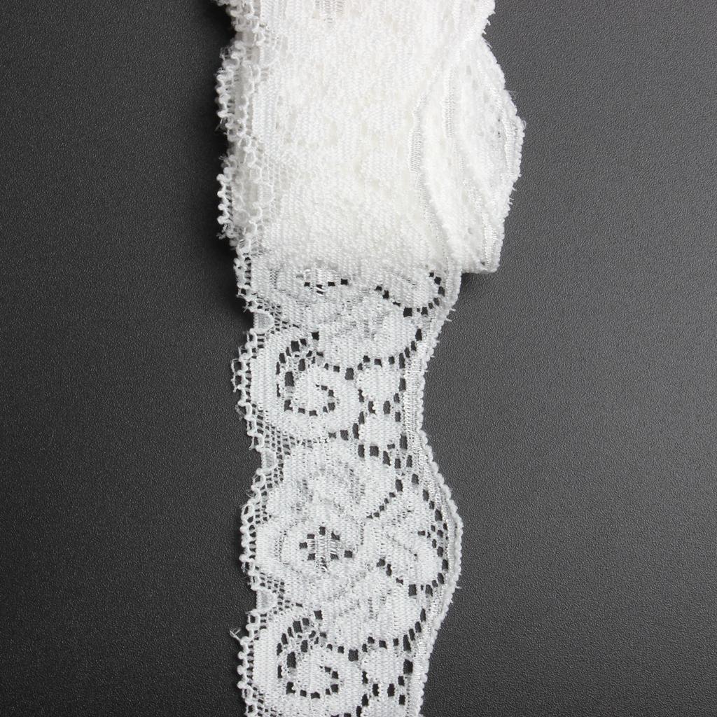 Romantic 10 Yards Narrow White Lace Edge Trim Wedding Clothing Decor DIY Craft 3.5cm