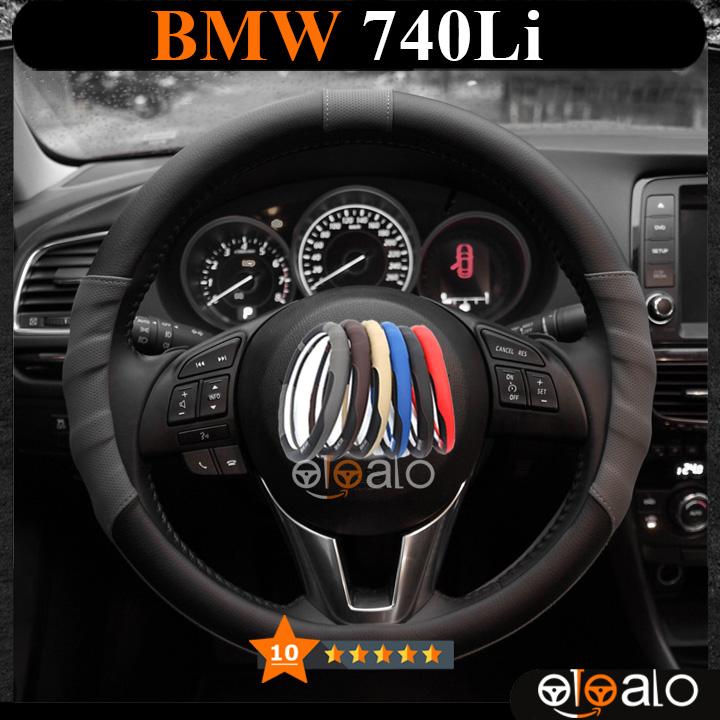 Bọc vô lăng da PU dành cho xe BMW 740Li cao cấp SPAR - OTOALO