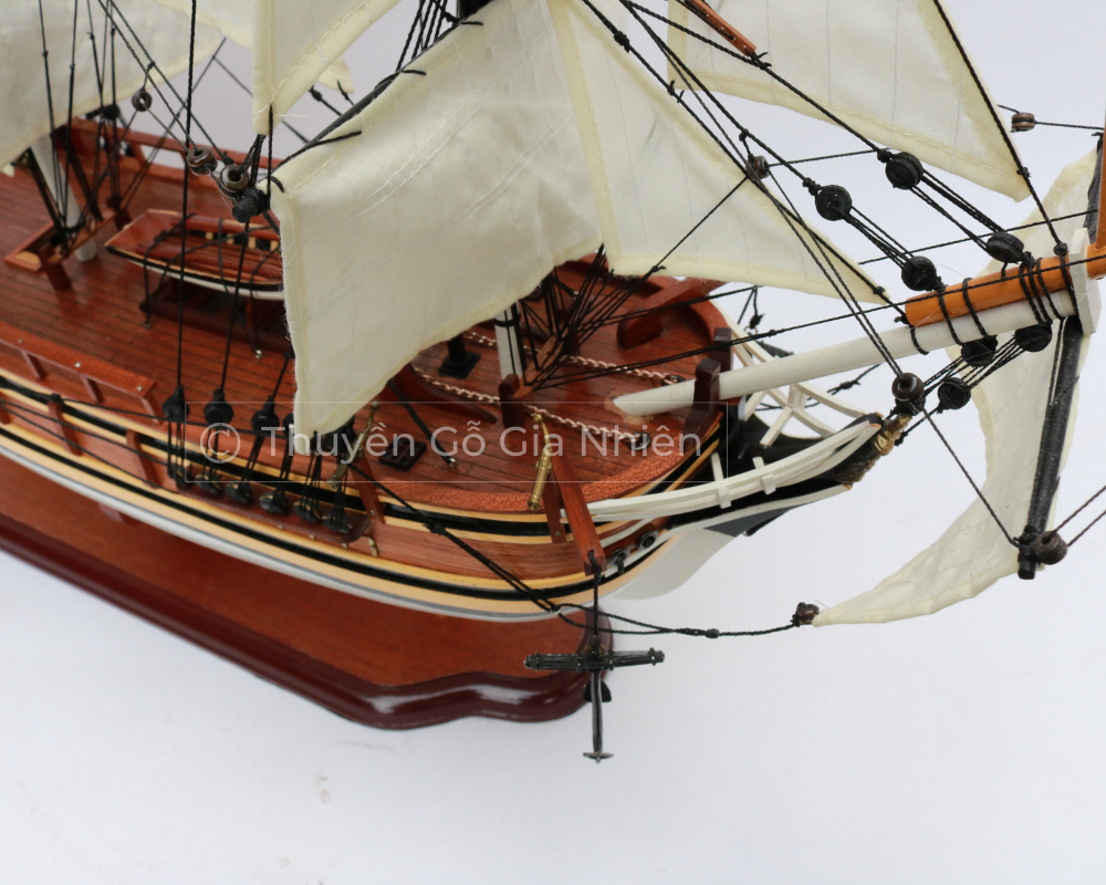 Mô Hình Thuyền Gỗ Phong Thủy Dạng Thuyền Cổ HMS BOUNTY PAINT Chính Hãng Hàng Xuất Khẩu Chất Lượng Cao