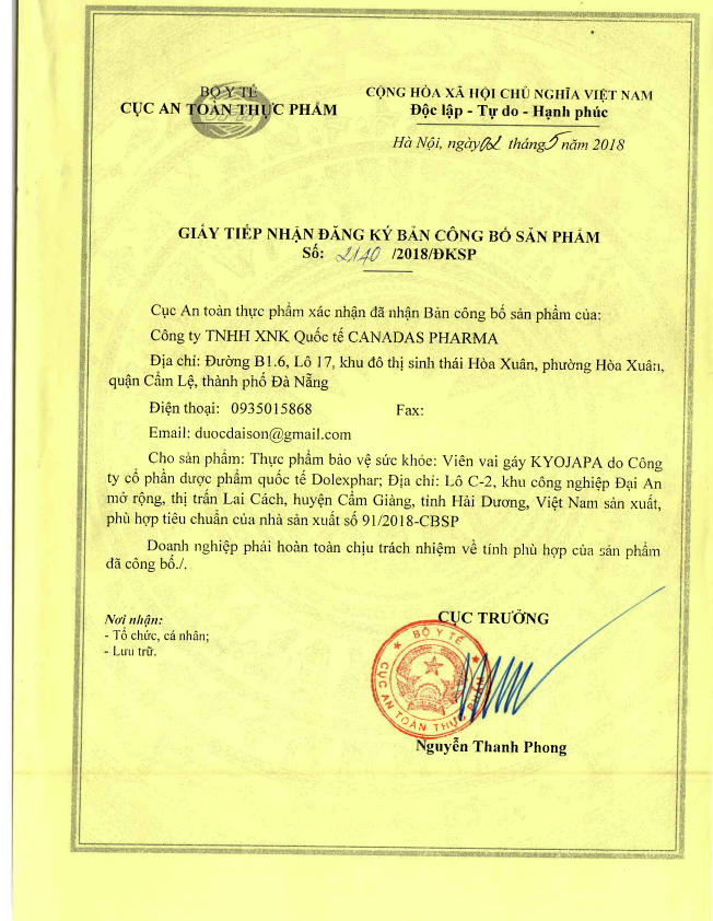 TPBVSK Viên Vai Gáy KYOJAPA - Giải pháp hiệu quả cho bệnh đau vai gáy, đau thần kinh tọa