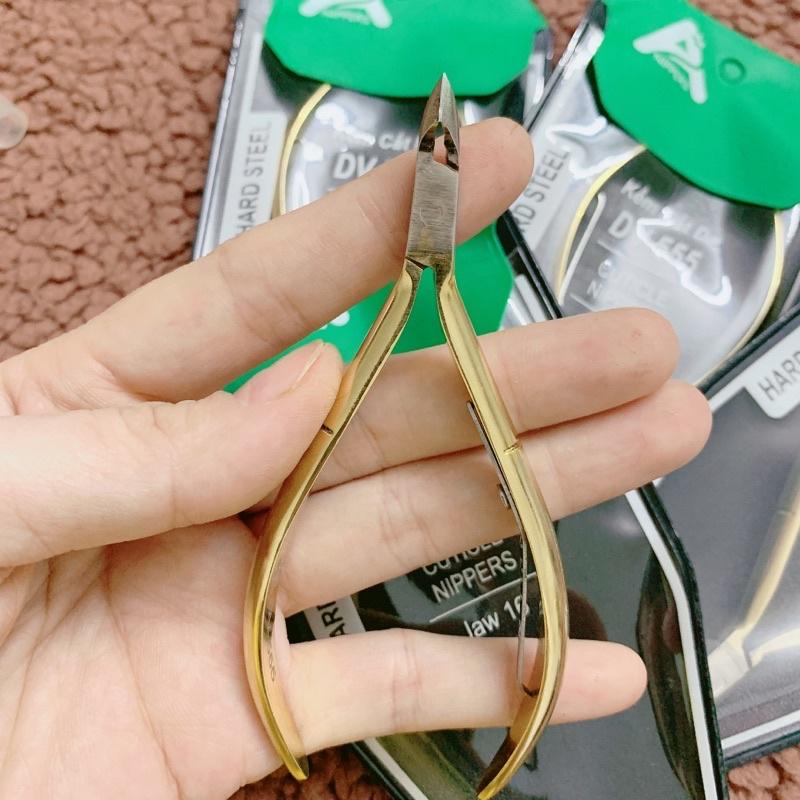 Kềm nhặt da DV555, kìm cắt da DV555 vàng A+, kìm nhặt da cổ vuông