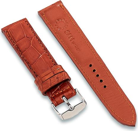 Dây đồng hồ SAM Leather SAM004ASV - Dây da đồng hồ Apple Watch 38/40 – 42/44, dây đồng hồ da cá sấu Size 20mm/22mm, Dây đeo đồng hồ phù hợp các loại ( Swatch, Apple 1,2,3,4,5, Iwatch và đồng hồ cổ điển )