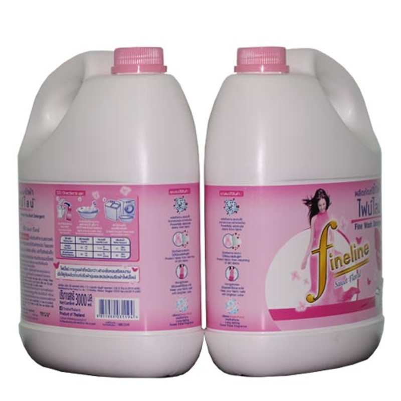 Nước Giặt Quần Áo Đậm Đặc Fineline Thái Lan 3000ml màu hồng