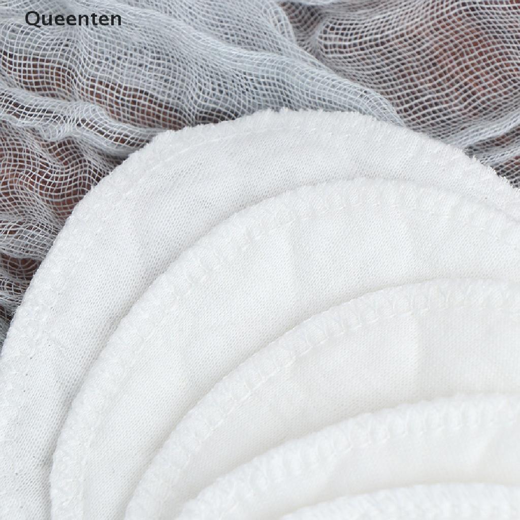 Queenten 20Pcs Reusable Cotton Pads Washable Makeup Remover Pad Soft Face Skin Cleaner QT