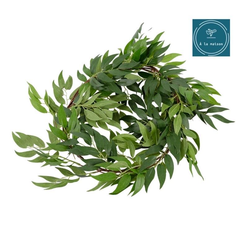 Dây lá liễu dài 180cm đẹp thanh mảnh dùng trong trang trí thiết kế, decor chụp ảnh