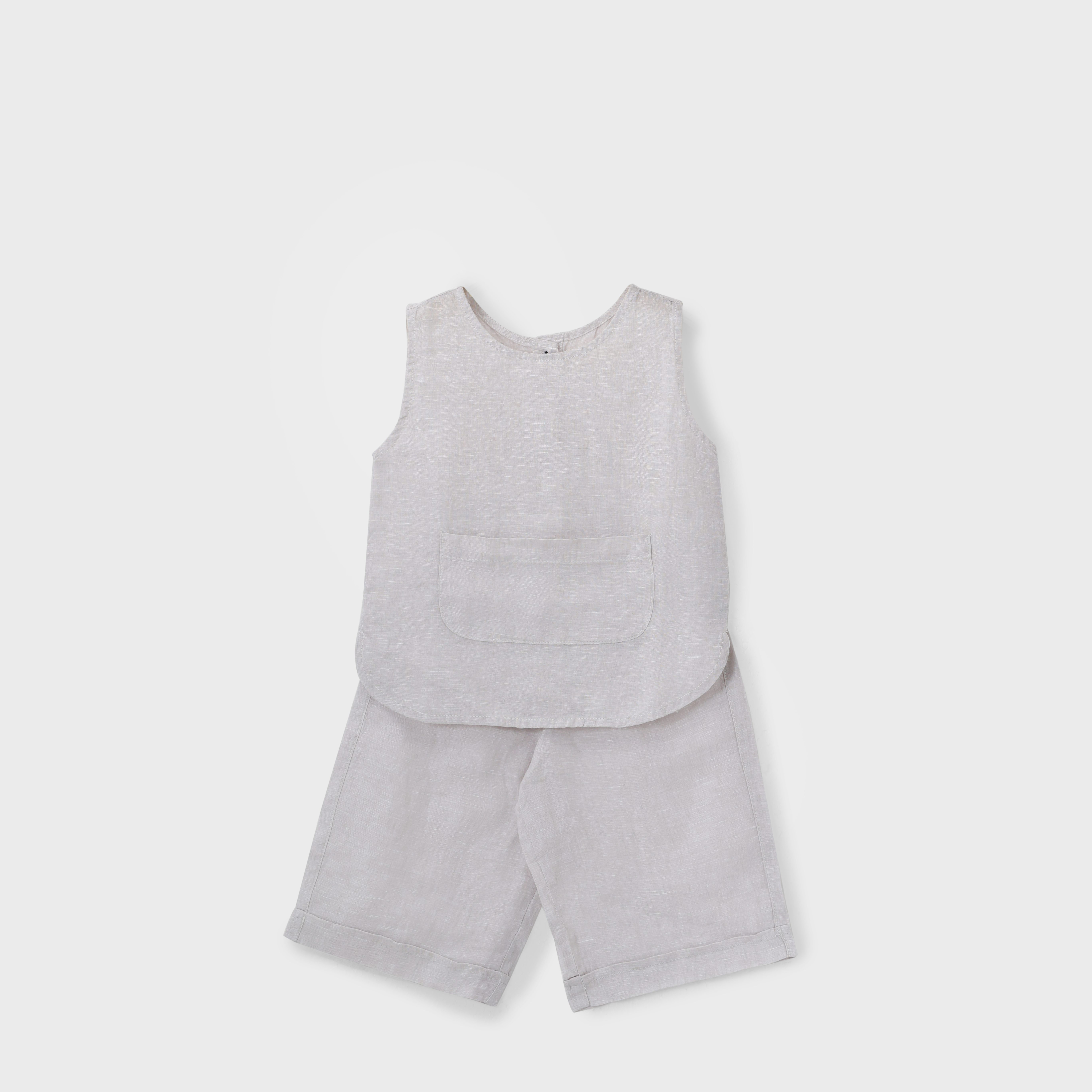 Bộ Áo Quần Linen Thoáng Mát Cho Bé Trai / Bé Gái - AMY SET - SEL009 - SAOLA KIDS CLOTHING