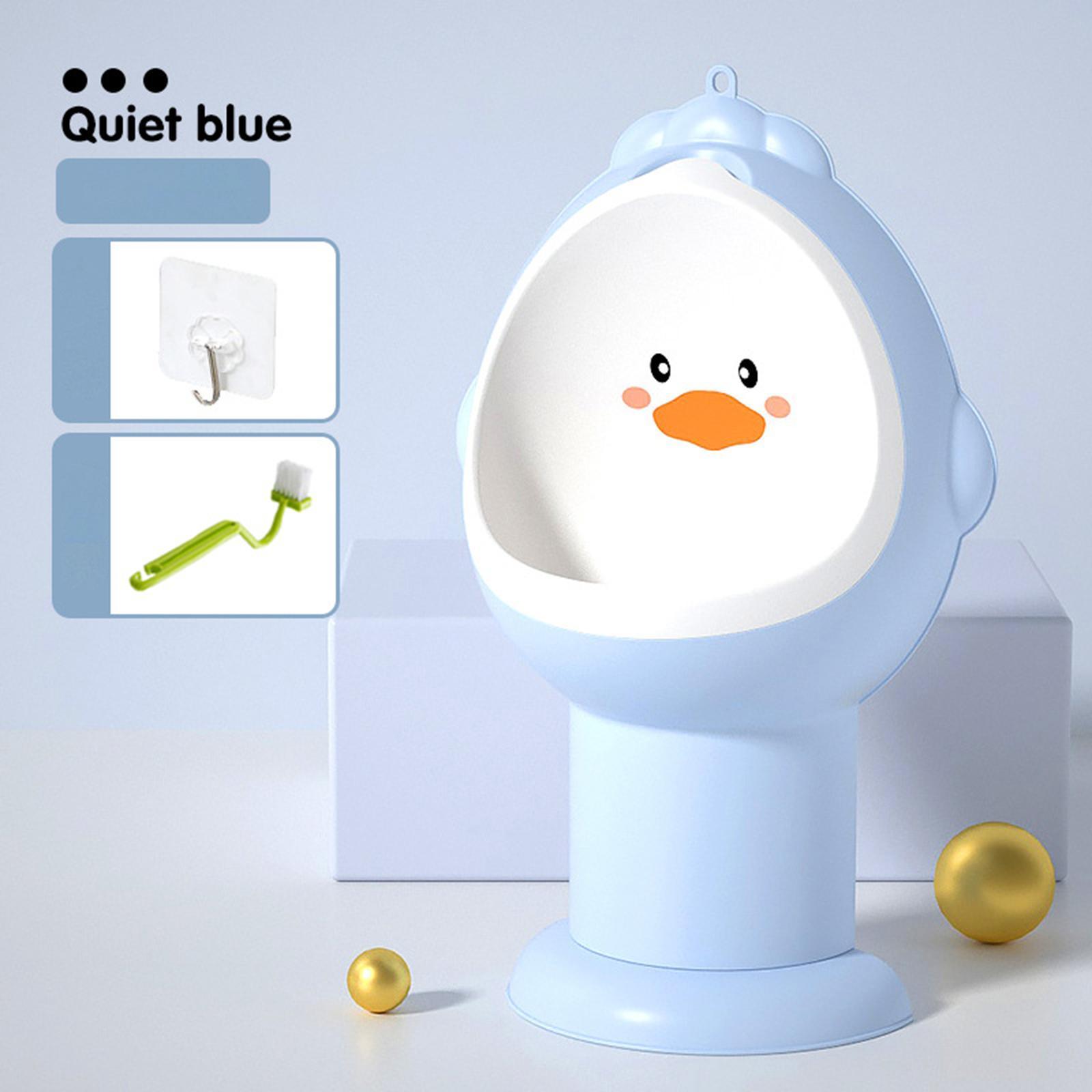 Children Stand Vertical Urinal Portable with Cleaning Brush for Bathroom