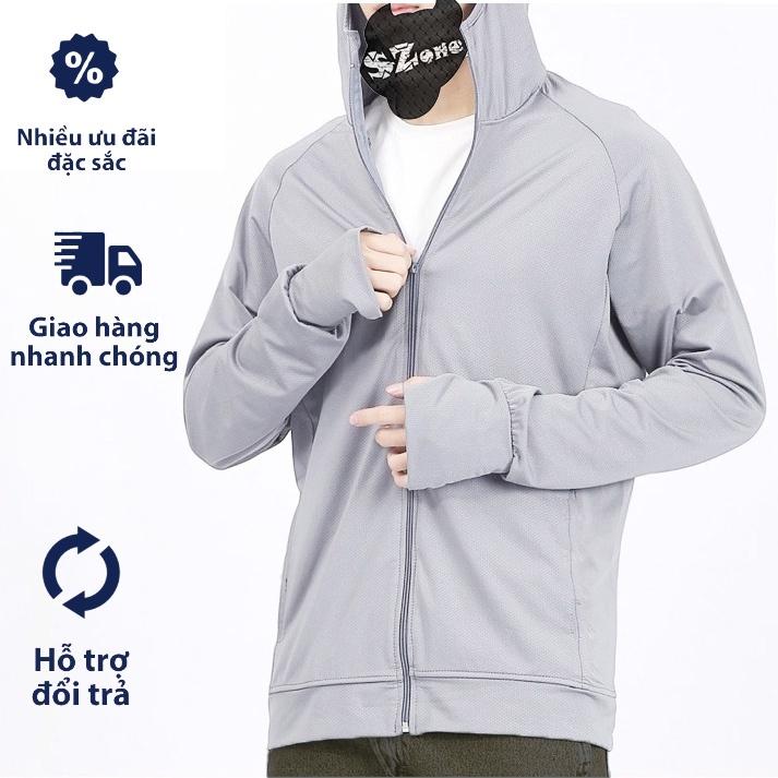 Áo chống nắng nam,áo khoác đi nắng chất vải kim cương có big size 4xl cho người 100kg