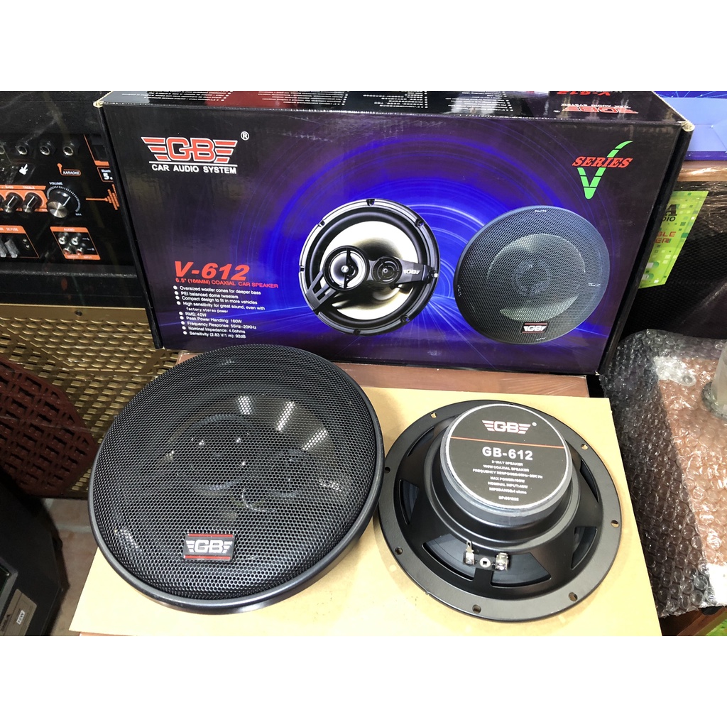 Loa Đồng Trục Loa Cánh Cửa Ô Tô GB-V612 , BA ĐƯỜNG TIẾNG ÂM THANH, ÂM THANH ĐỈNH CAO