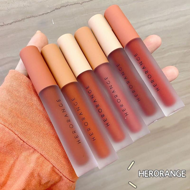 Son kem lì Herorange Velvet Lip Glaze Air Matte 2.2g
