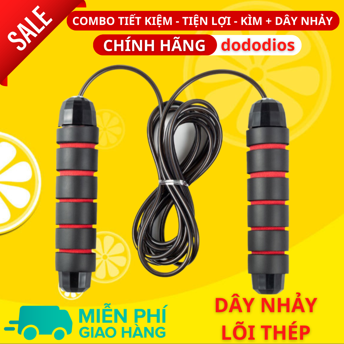 combo kìm bóp tay dây nhảy lõi thép - kìm 60kg 100kg và 120kg - màn hình điện tử đếm số - Hàng Chính Hãng dododios