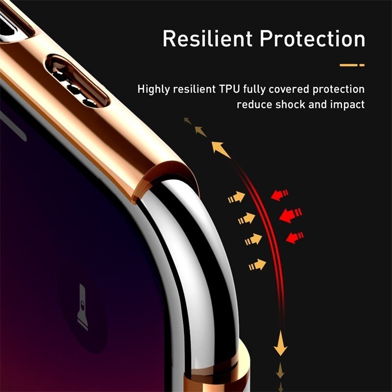 Ốp lưng viền màu mạ crom cho iPhone 11 Pro Max hiệu Baseus Glitter - Hàng nhập khẩu
