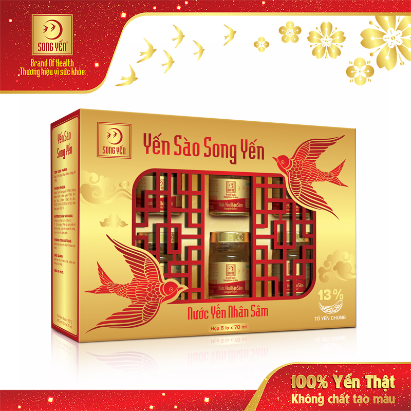 Combo 2 Lốc Nước Yến Nhân Sâm Song Yến