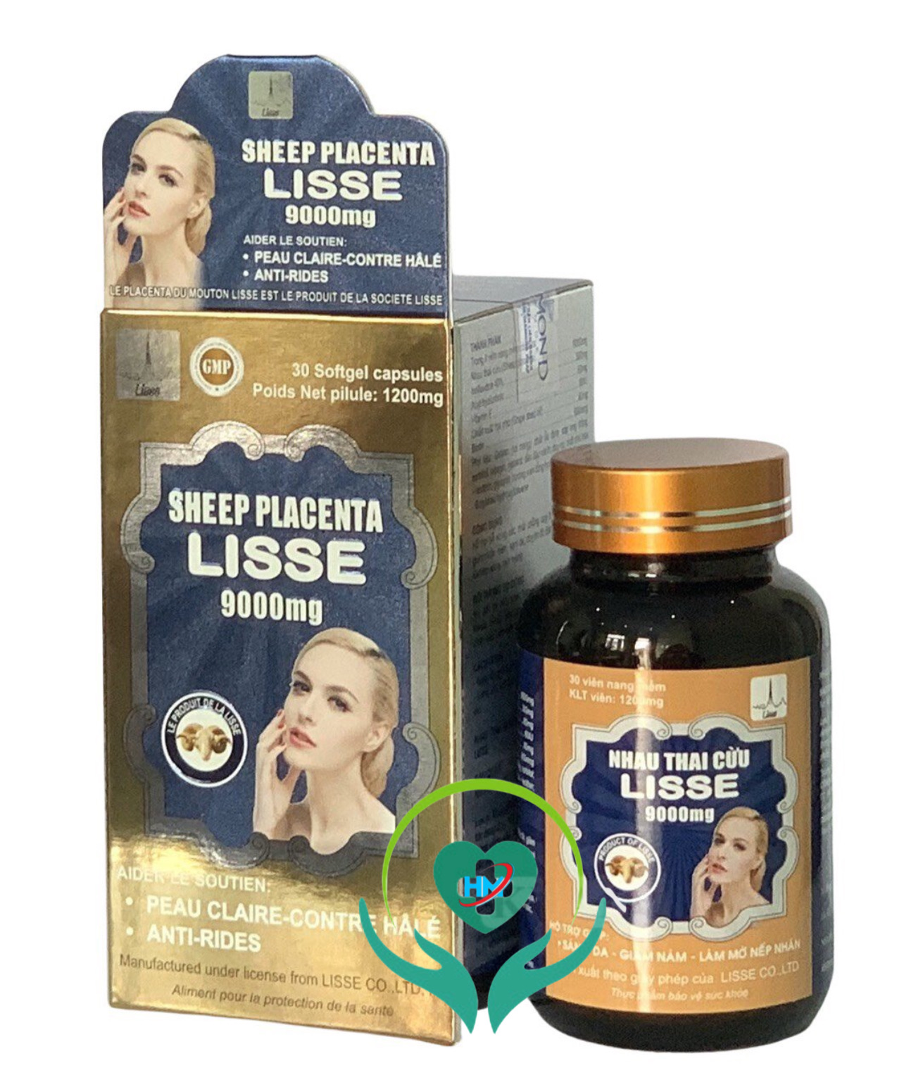 Lisse NHAU THAI CỪU 9000mg - - Sáng Da, Mờ Nám , Nếp Nhăn .