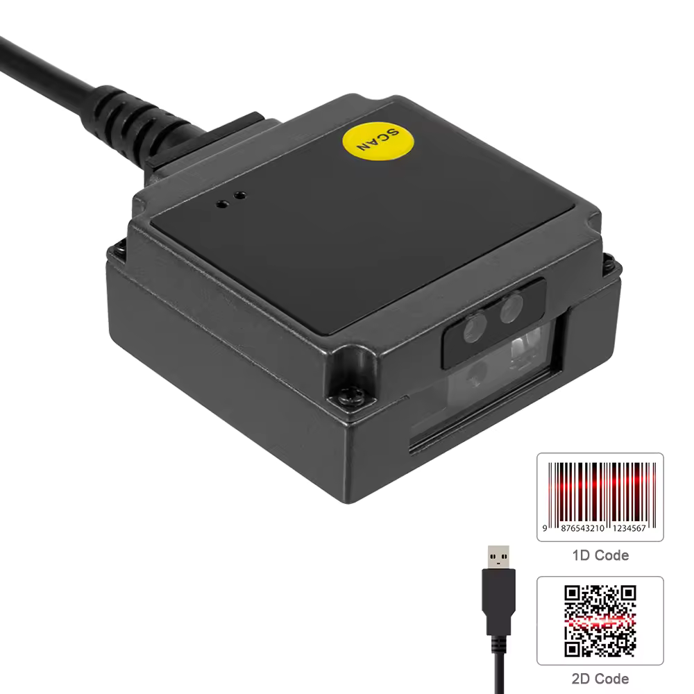 Máy quét mã vạch dạng Mô-đun Mini dùng dây YHD-M200D quét siêu nhạy, quét được tất cả các mã - Hàng Nhập Khẩu