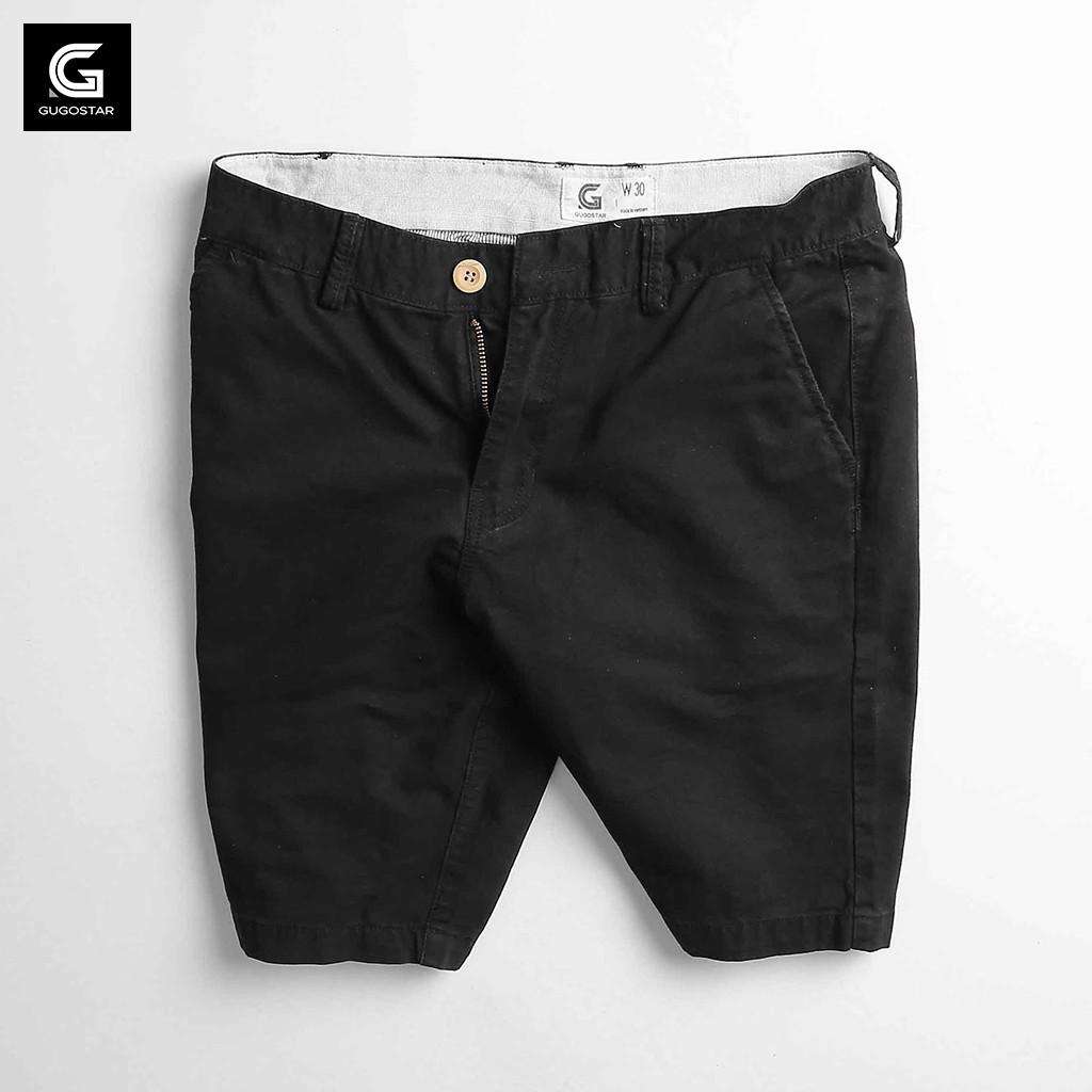 Quần Short Nam KAKI TRƠN G G293, Vải Dày Mịn Chất Lượng - GUGOSTAR