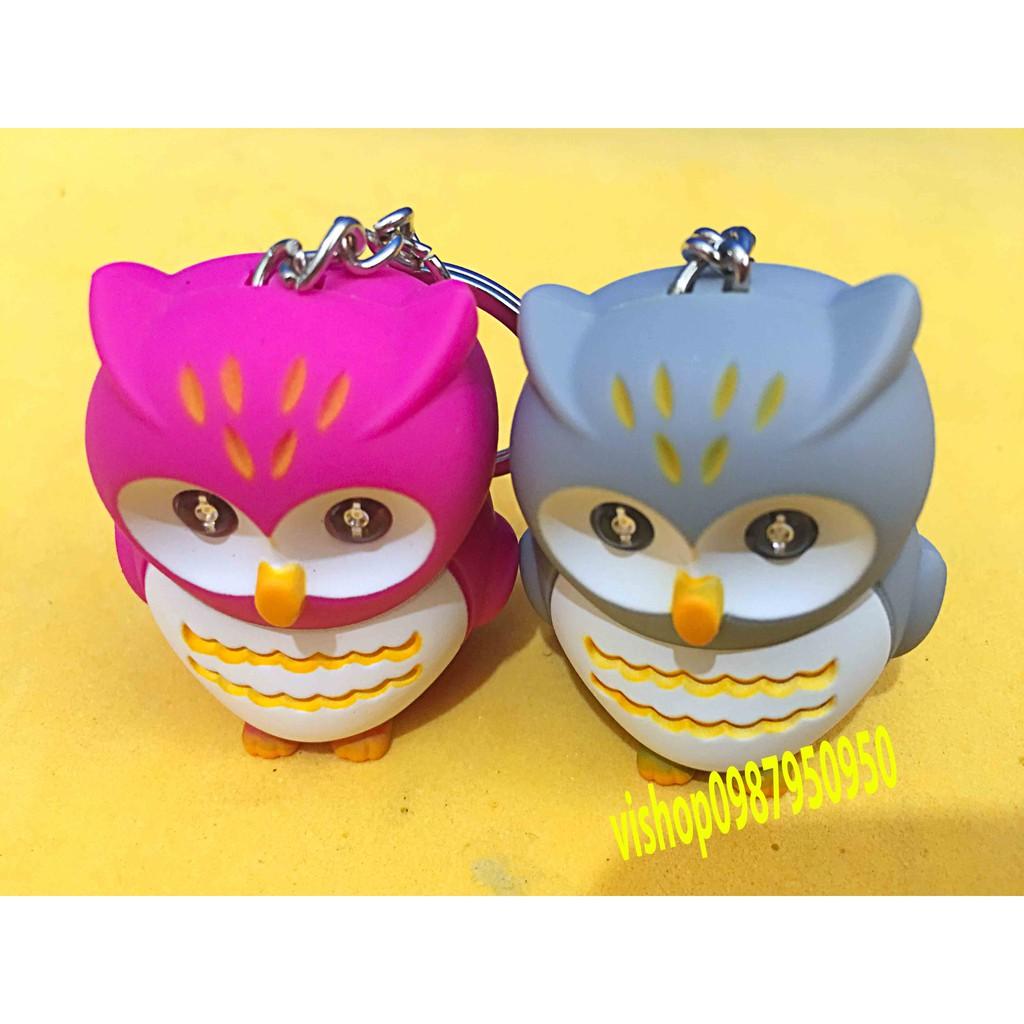Móc khóa phát sáng chim cú mèo