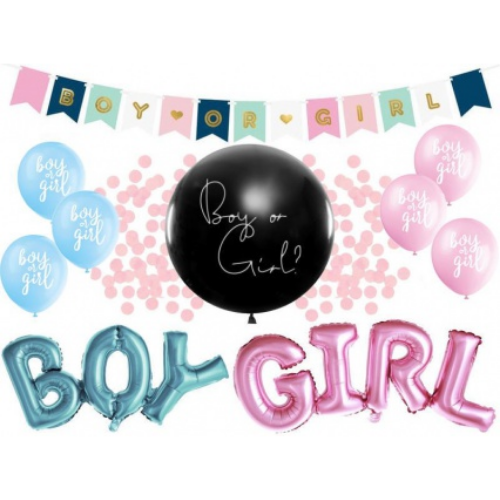 Bộ bong bóng trang trí tiệc dự đoán giới tính - Gender Reveal balloon tbgt15 - Lựa chọn 1