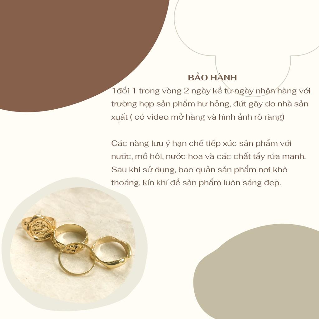 Nhẫn nữ đa giác xà cừ MEONHAMAI N005