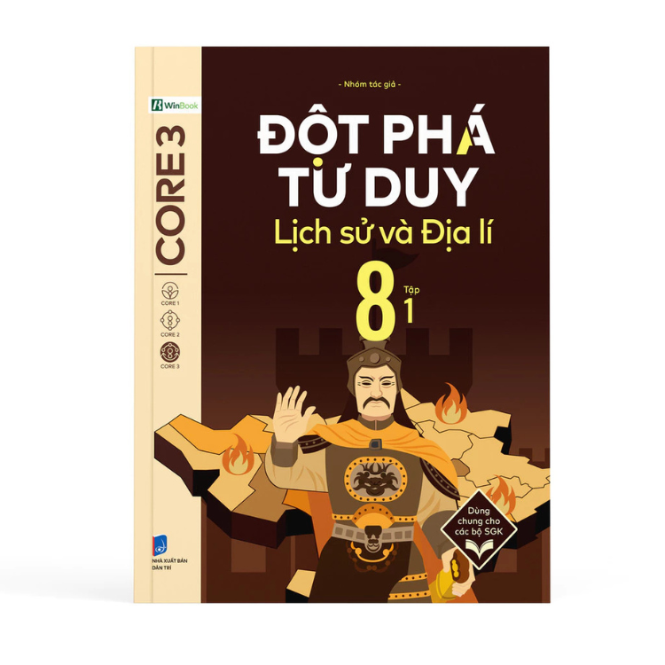 Sách - Đột phá tư duy Lịch sử và Địa lí 8 - Dùng chung cho các bộ SGK - Nhiều tác giả - Nhà xuất bản Dân Trí - WinBooks