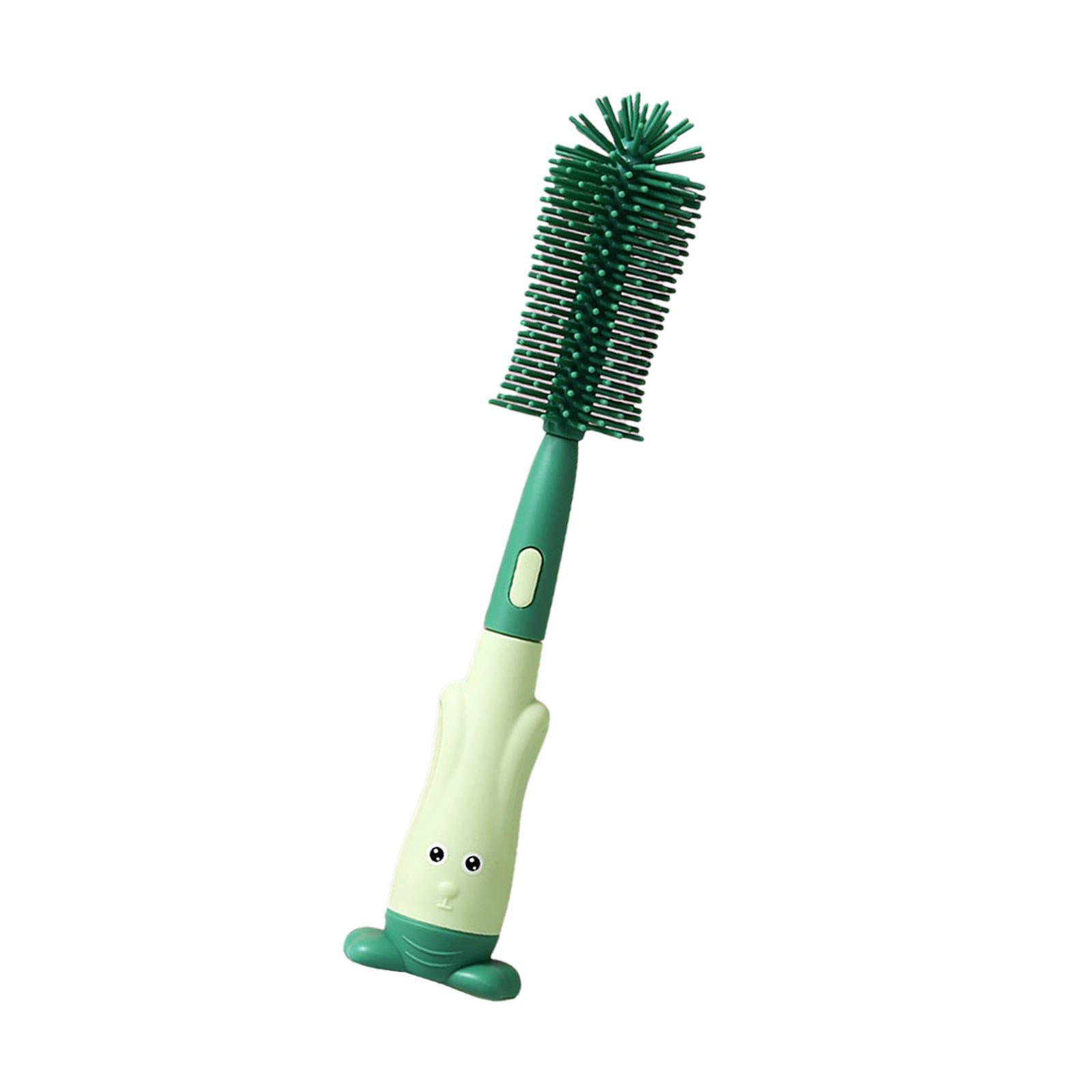 Multipurpose Bottle Cleaning Brush with Storage Base for Mugs Glass