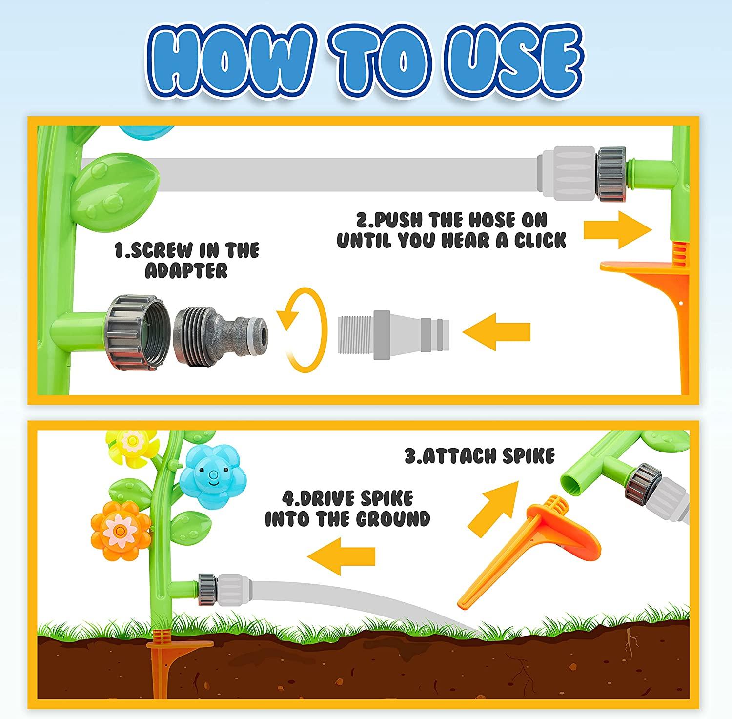 Bộ phun nước cho trẻ em Bộ phun nước ngoài trò chơi