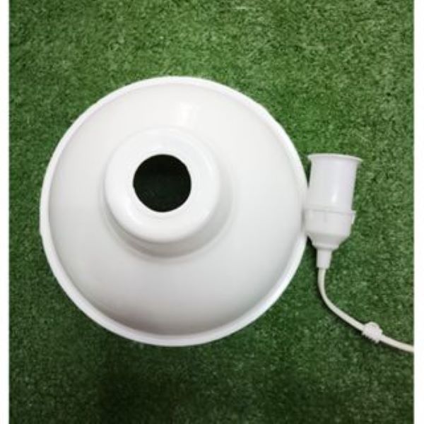 Combo 5 Bộ chóa nhựa tô 22cm  kèm đui đèn kín nước   E27
