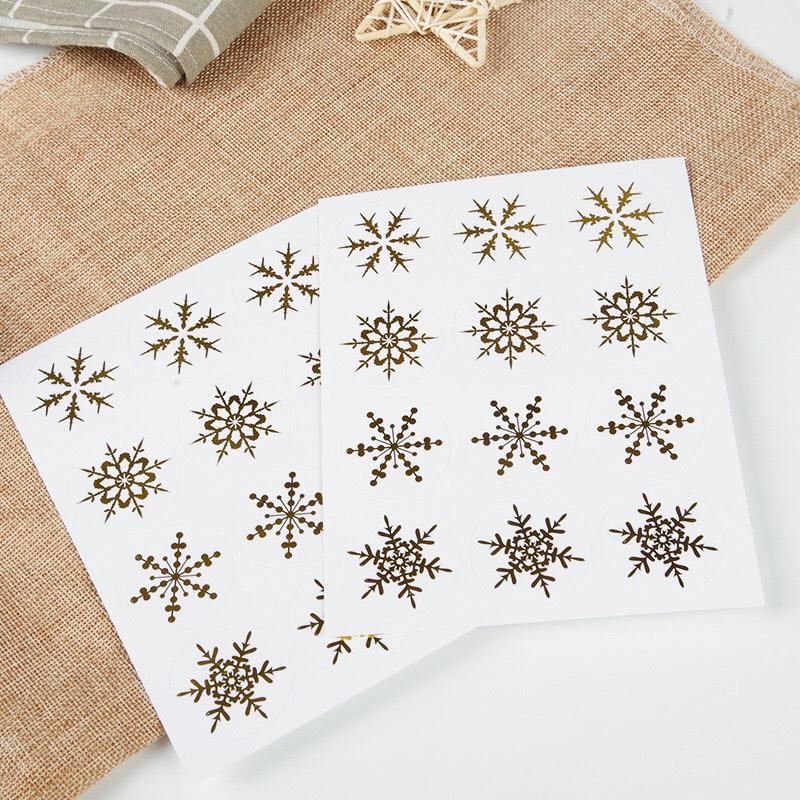 Decal và thẻ giấy trang trí noel - phụ kiện trang trí noel xinh xắn