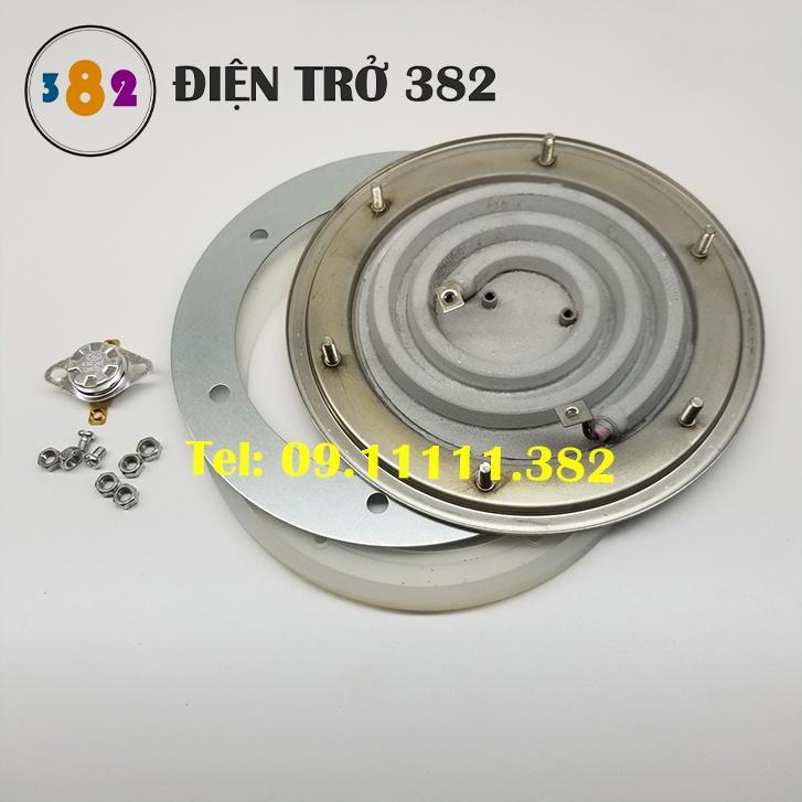 Mâm nhiệt, đĩa nhiệt đường kính 18cm đun sôi nước điện áp 220V công suất 3000W, loại 1 xịn