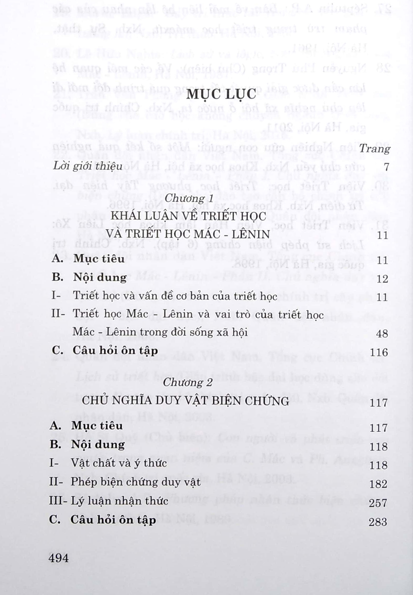 Giáo Trình Triết Học Mác - Lênin (Dành Cho Bậc Đại Học Hệ Không Chuyên Lý Luận Chính Trị)