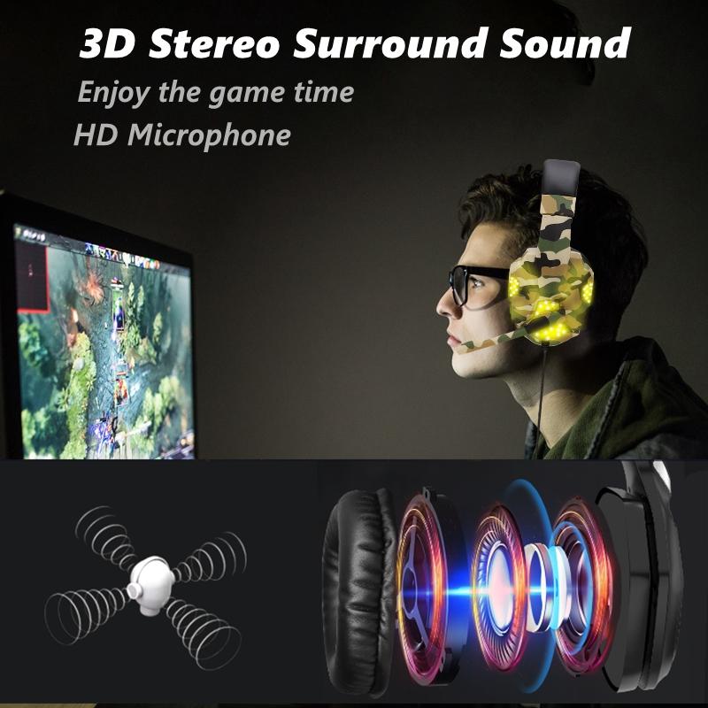 Máy Tính Máy Tính Game Thủ Headphone Có Mic LED Tiếng Ồn Hủy To-Âm Thanh Điện Thoại Tai Nghe Chơi Game Cho PS4 PS5 Tai Nghe Chụp Tai âm Nhạc Mũ Bảo Hiểm