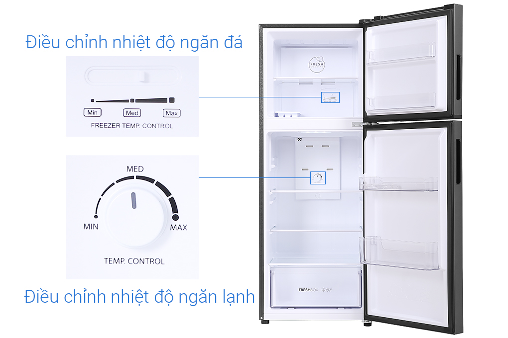 Tủ Lạnh Aqua Inverter 212 Lít AQR-T239FA(HB)  HÀNG CHÍNH HÃNG chỉ giao  Hồ Chí Minh
