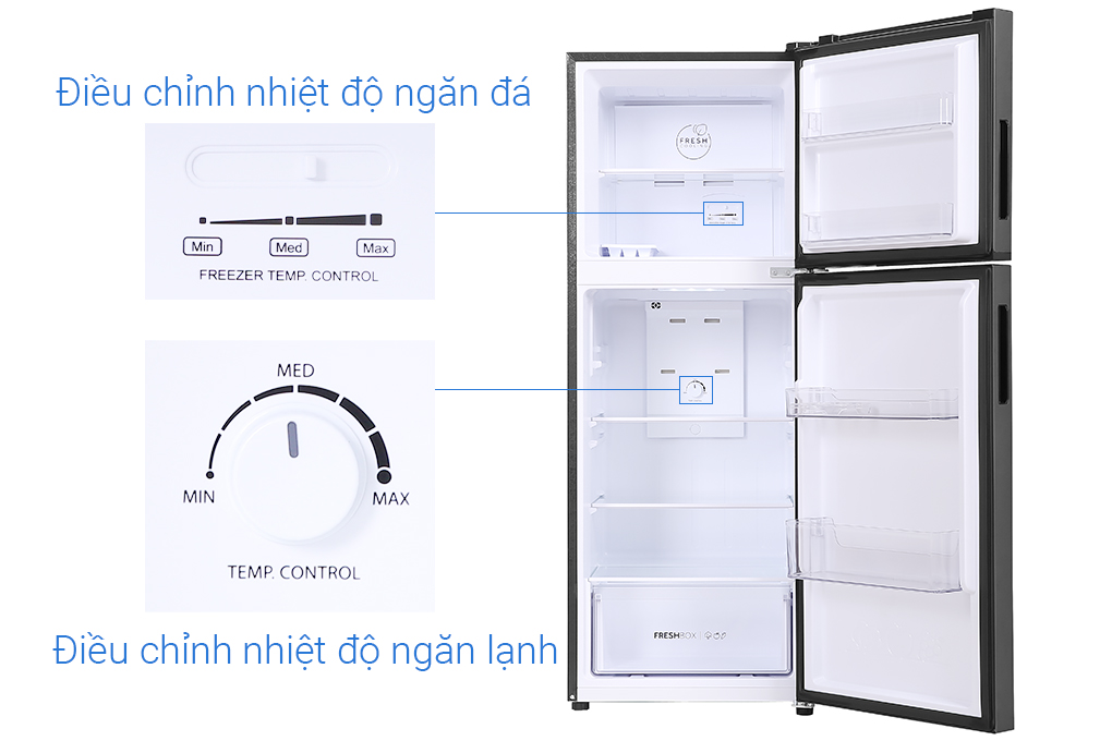 Tủ lạnh Aqua Inverter 222L AQR-T239FA(HB) - Chỉ Giao tại HCM