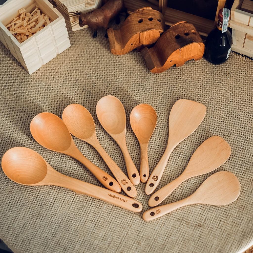 Vá cơm gỗ beech - Wooden rice spoon