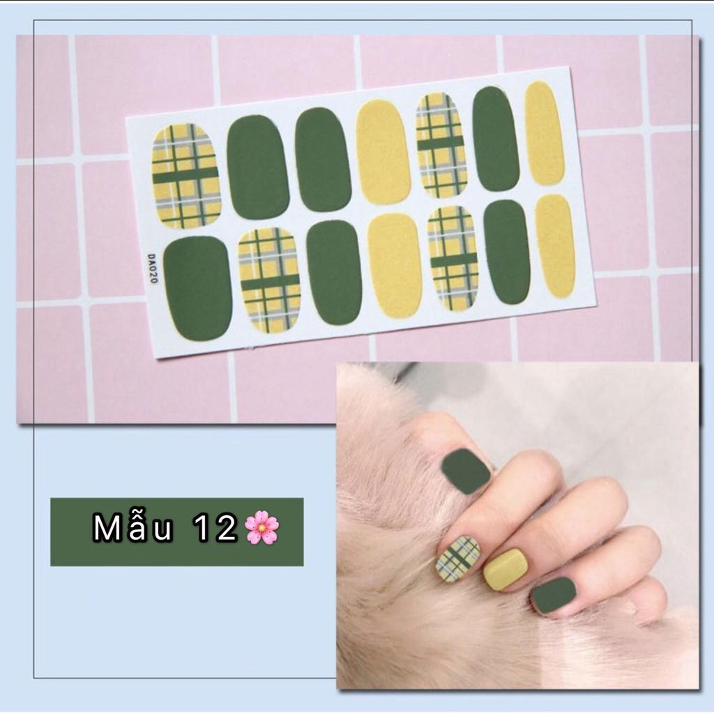 Bộ Dán Móng Tay Nail Sticker Gồm 14 Móng - Không Thấm Nước Có Độ Đàn Hồi Tốt